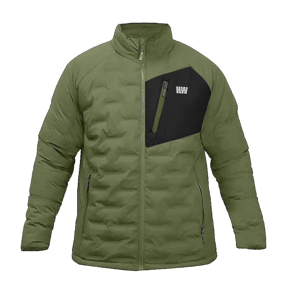 Parka Insulada Explorer sin Gorro Hombre color verde oliva