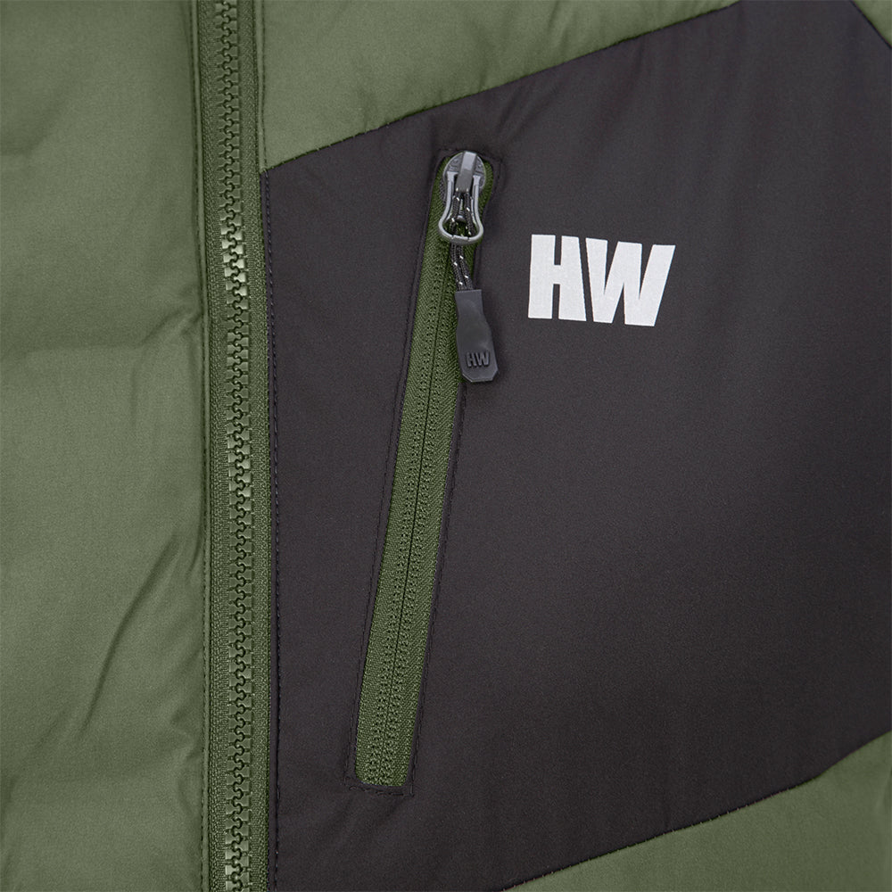 Parka Insulada Explorer sin Gorro Hombre color verde oliva – vista 4