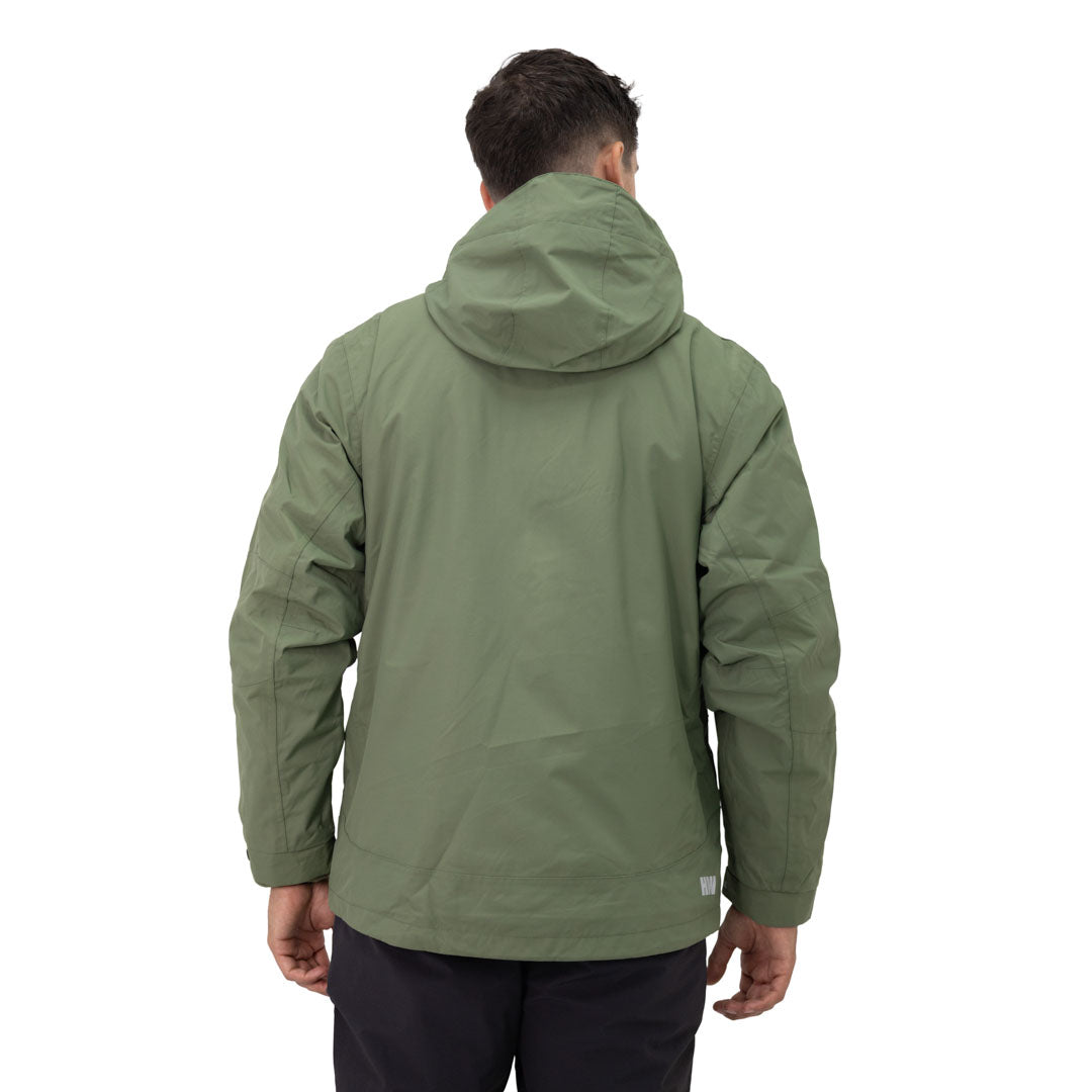 Parka 3 en 1 Reno Hombre color verde oliva – vista 3