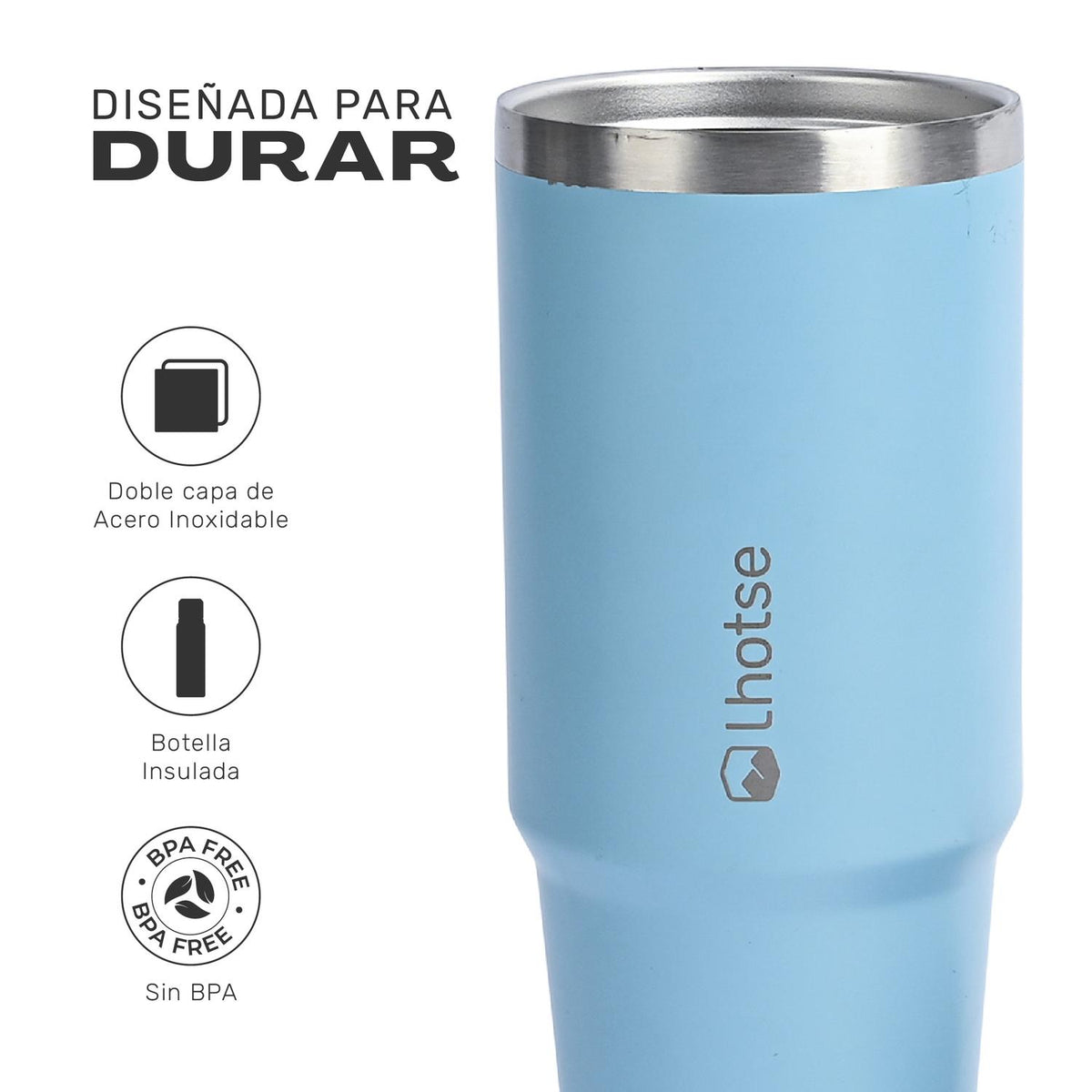 Botella Térmica Travel Mug 900 ml Lhotse color azul