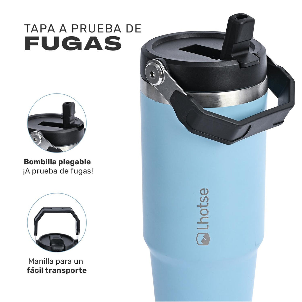 Botella Térmica Travel Mug 900 ml Lhotse color azul