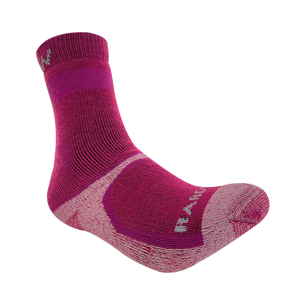 Calcetín con cobre y lana Hardwork para mujer color burdeo – vista 4