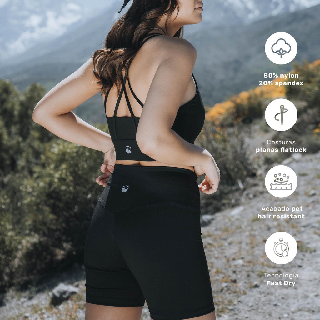 Calza Biker Dhara Mujer Lhotse color negro