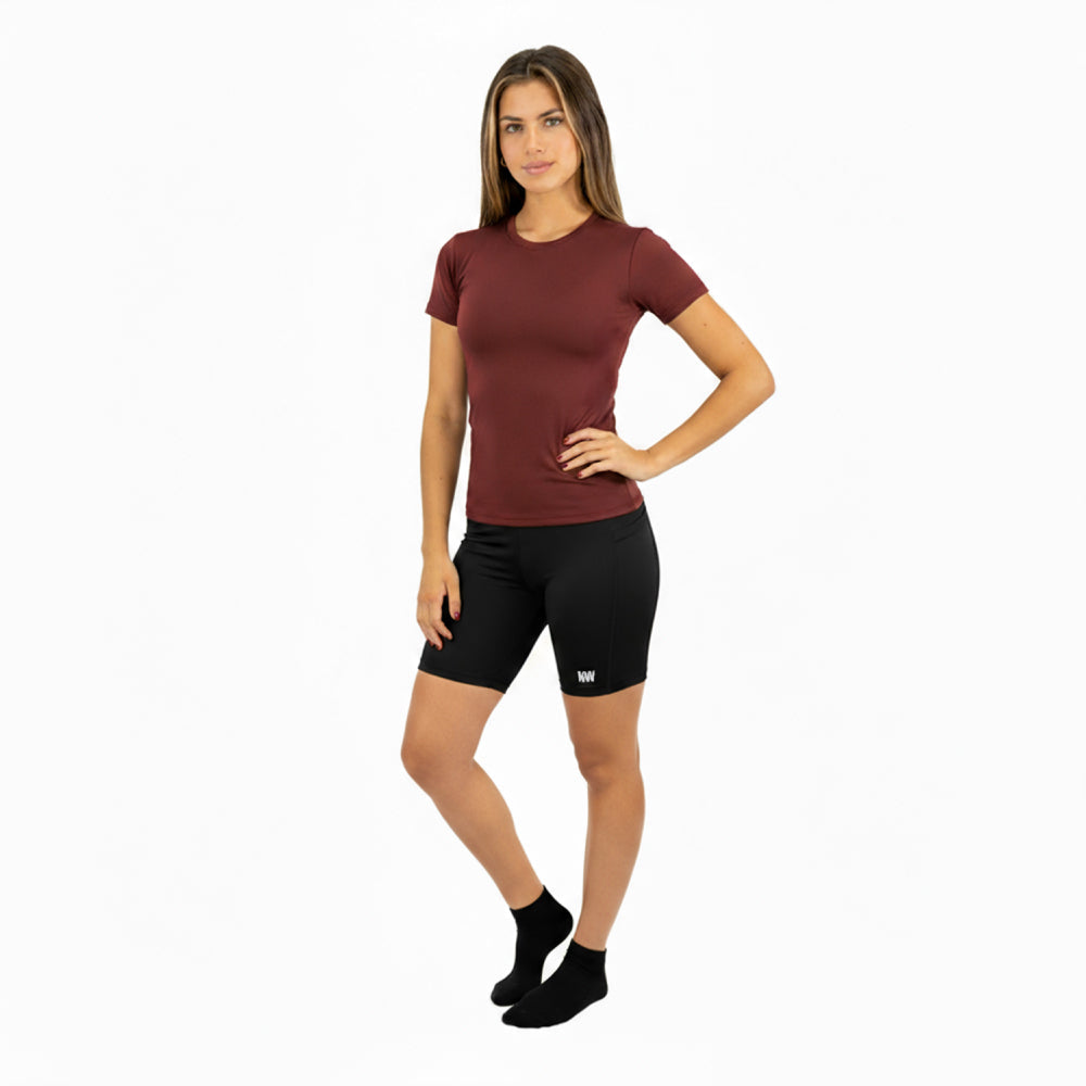 Calza Biker Hardwork para mujer color negro