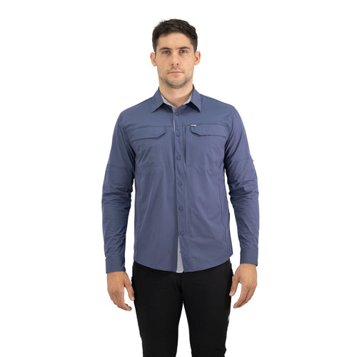 Camisa Antakari Hardwork para hombre color azul