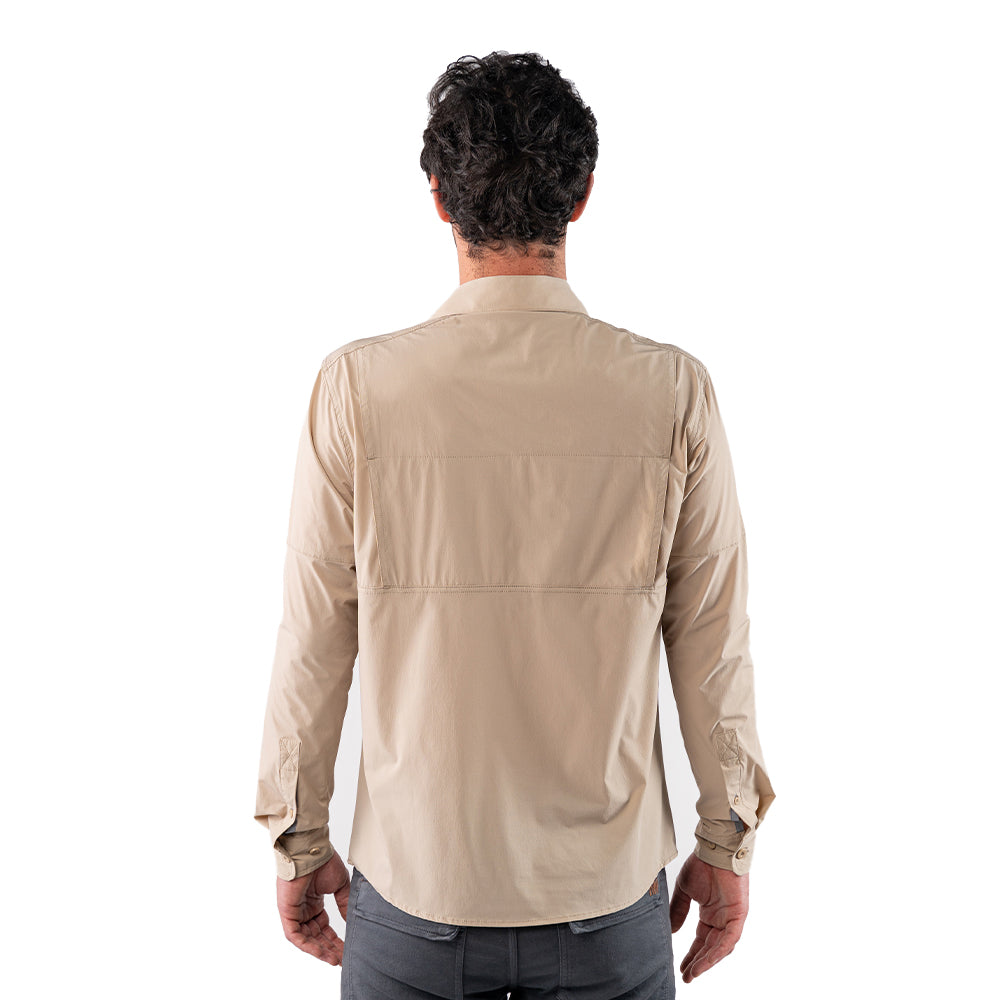 Camisa Antakari Hardwork para hombre color beige