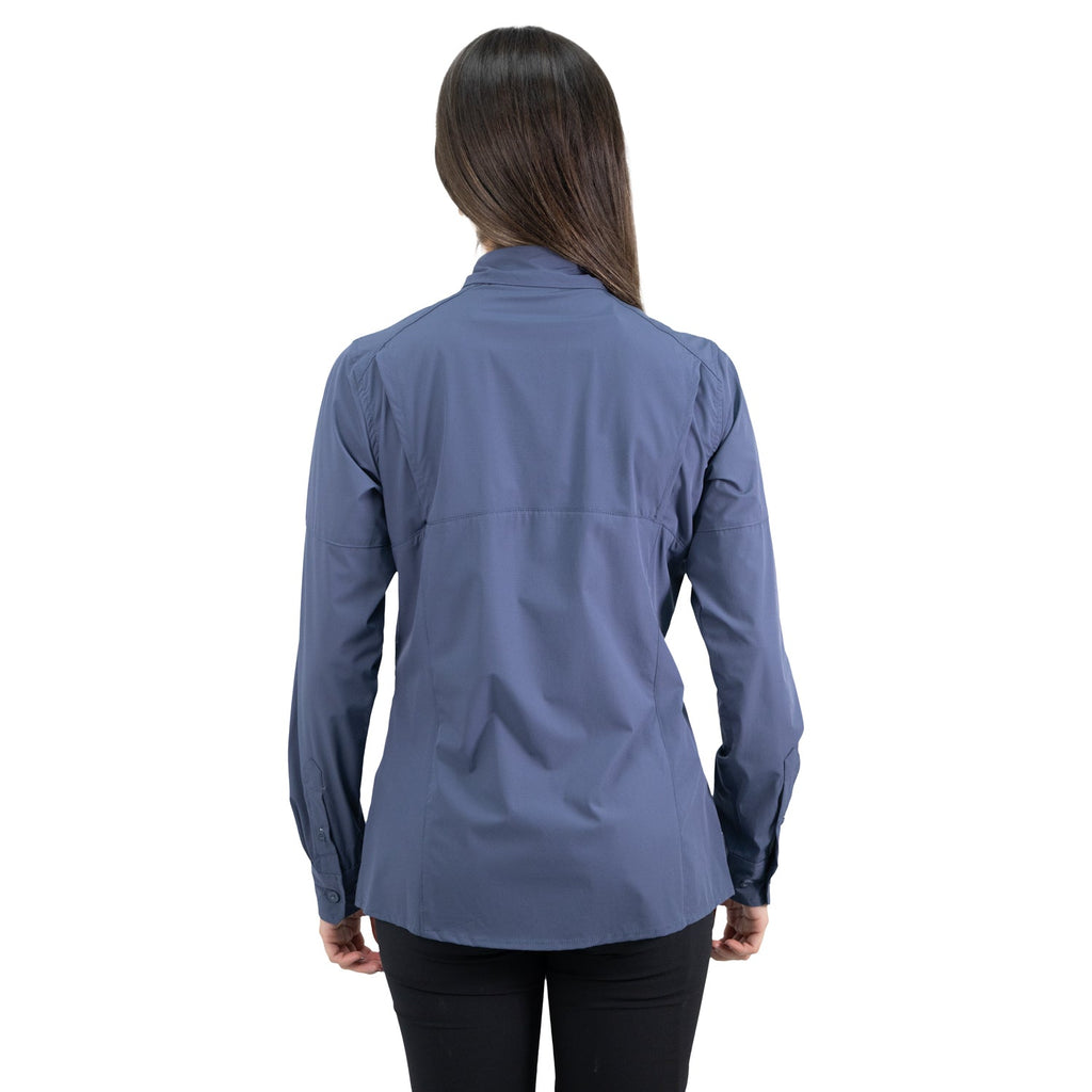 Camisa Antakari Hardwork para mujer color azul