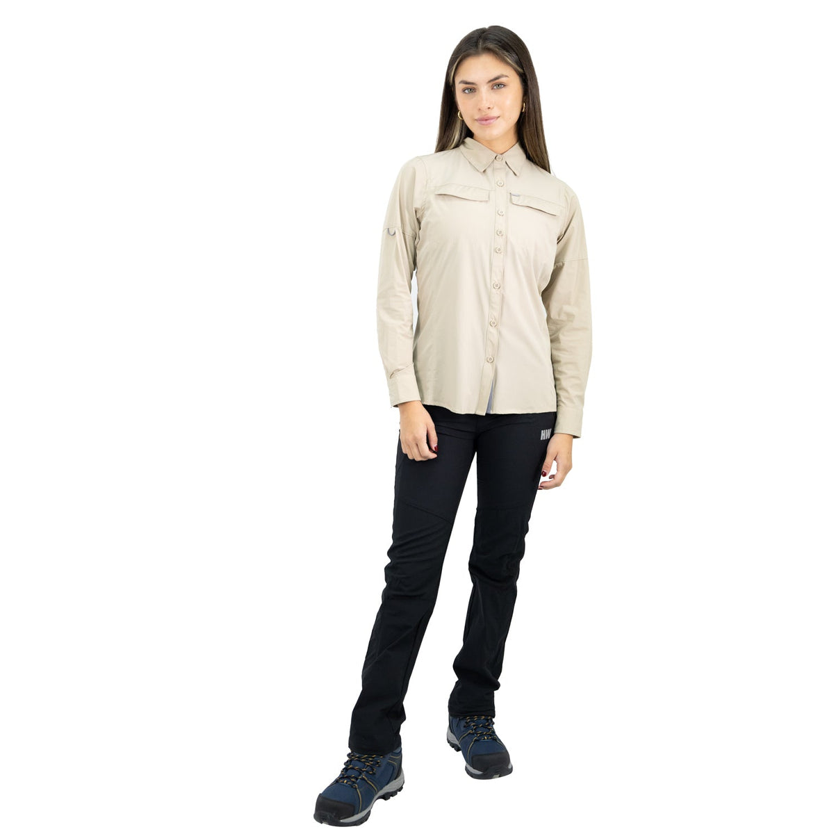 Camisa Antakari Hardwork para mujer color beige