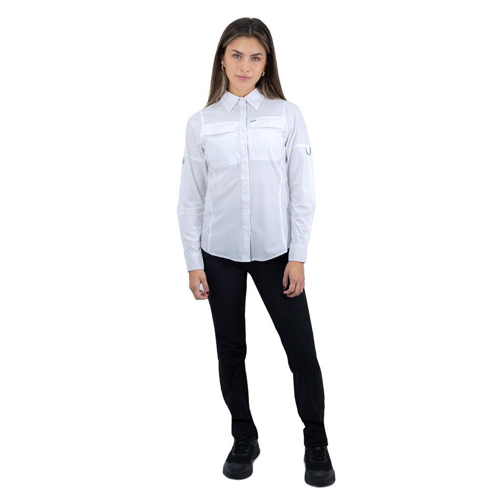 Camisa Antakari Hardwork para mujer color blanco