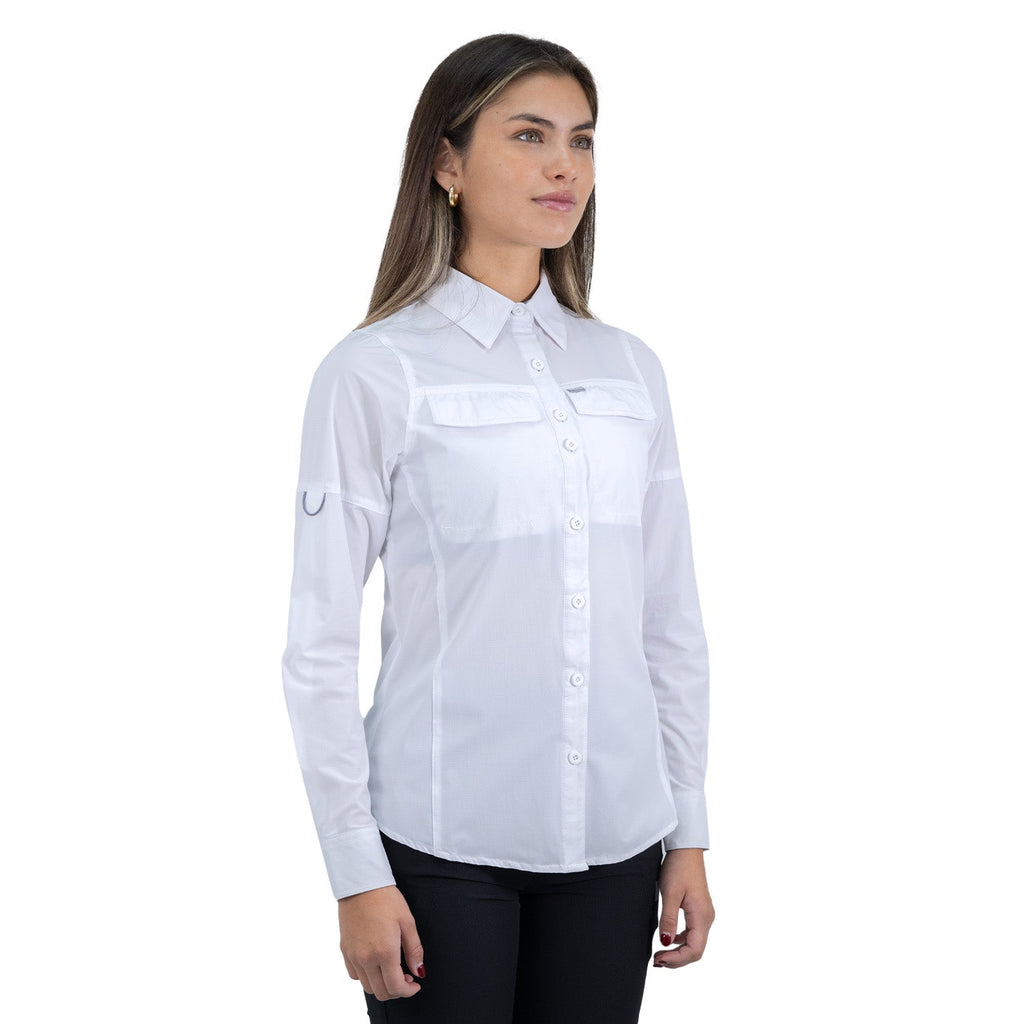 Camisa Antakari Hardwork para mujer color blanco