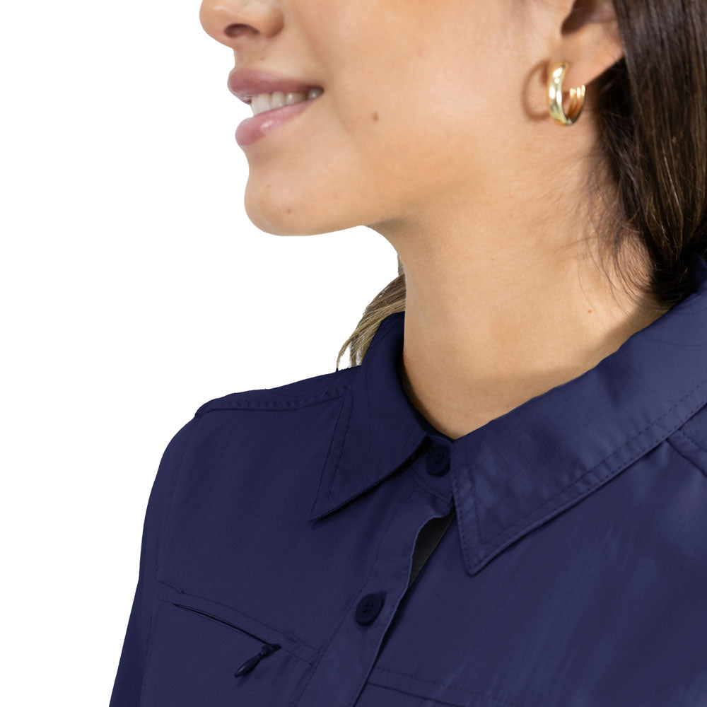 Camisa Arizona Hardwork para mujer color azul
