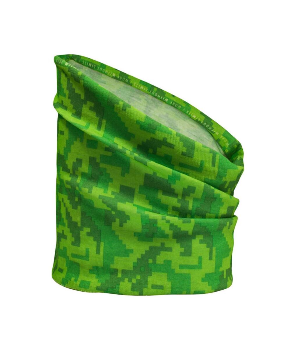Bandana tubular antibacterial Hardwork camuflado verde