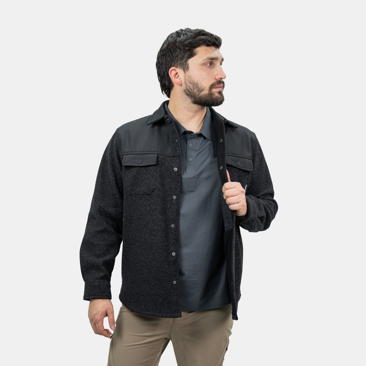Chaqueta Boston Hardwork para hombre color negro