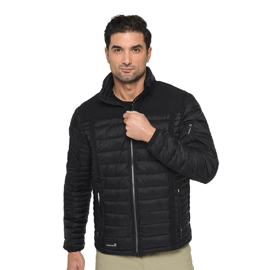 Chaqueta Nebraska Panama Jack para hombre color negro – otro ángulo