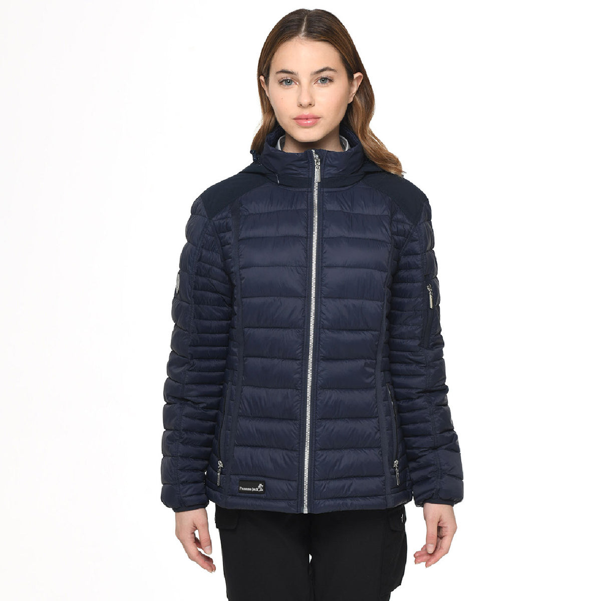 Chaqueta Nebraska Panama Jack para mujer color azul – otro ángulo