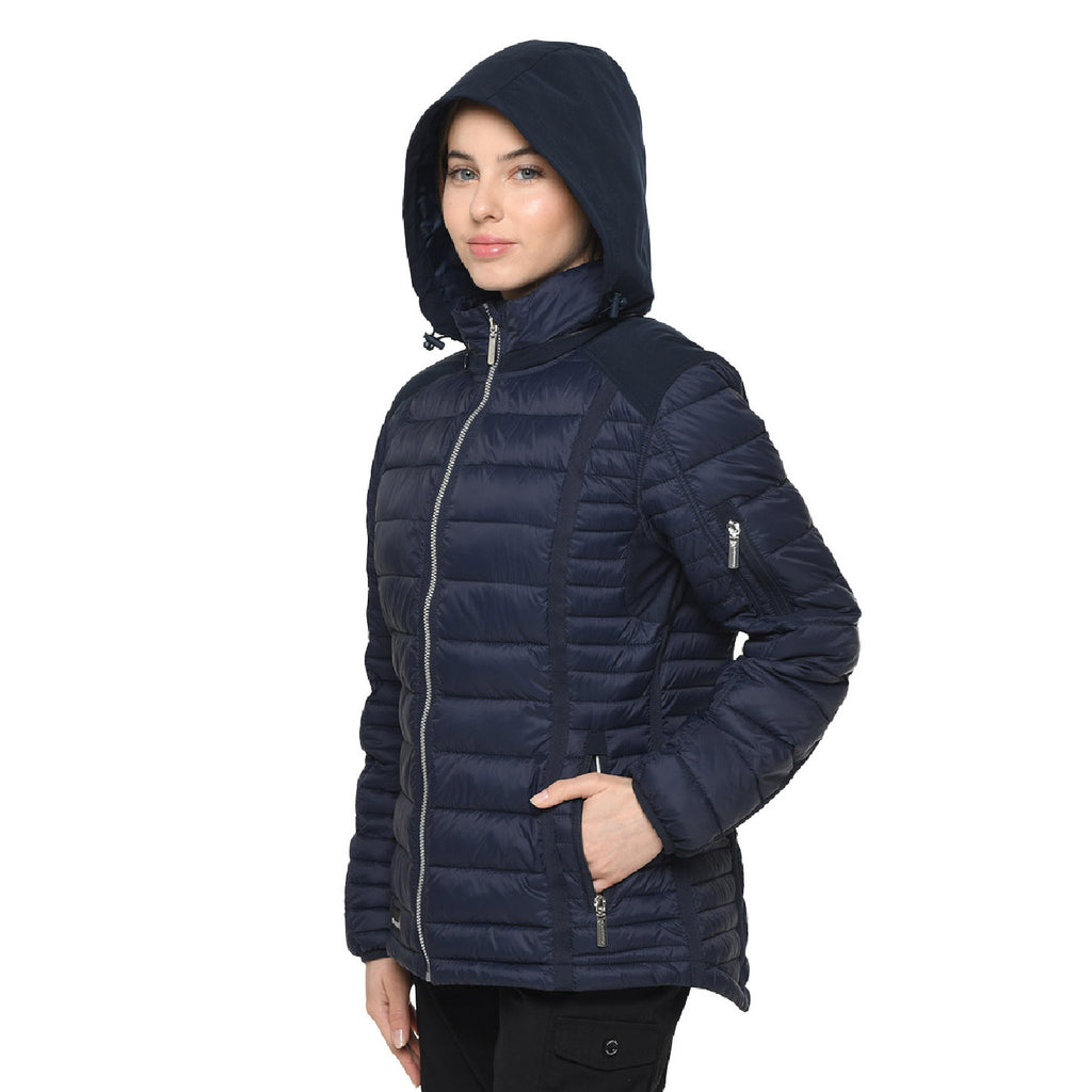 Chaqueta Nebraska Panama Jack para mujer color azul – otro ángulo