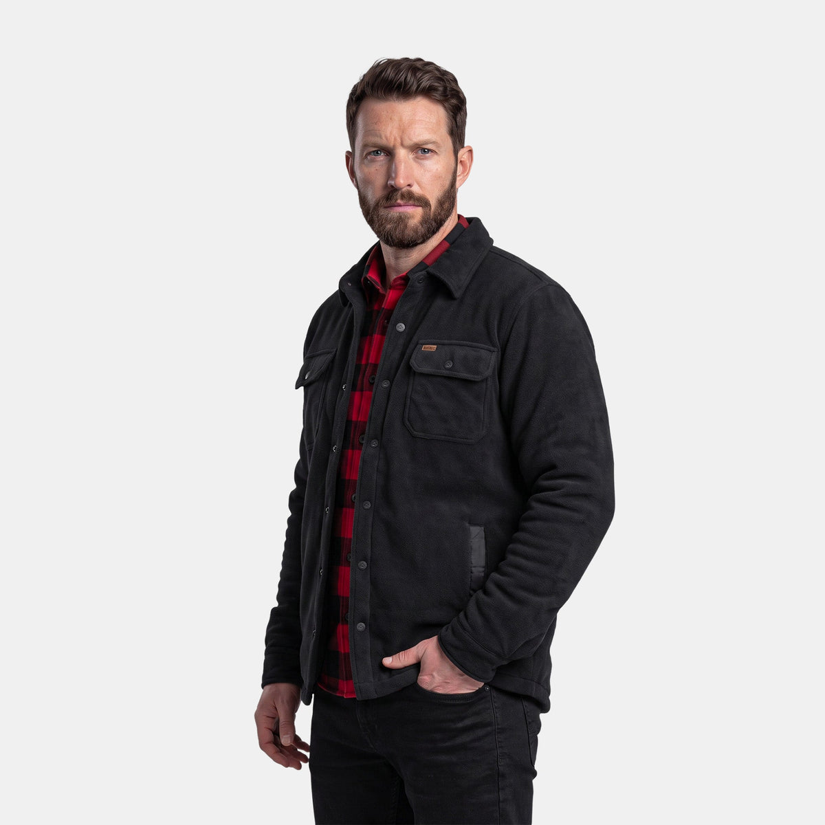 Chaqueta polar Grizzly Quebec para hombre color negro