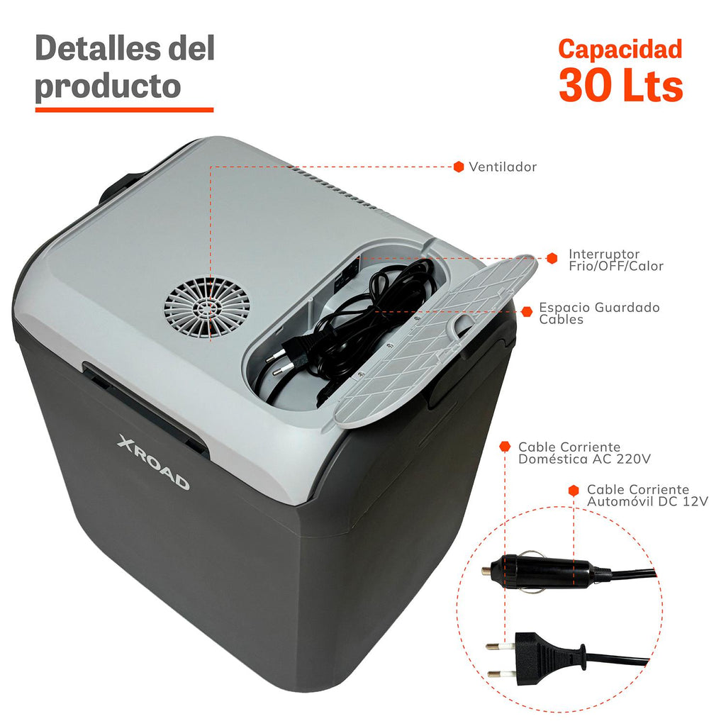 Cooler eléctrico frío y calor 30 L