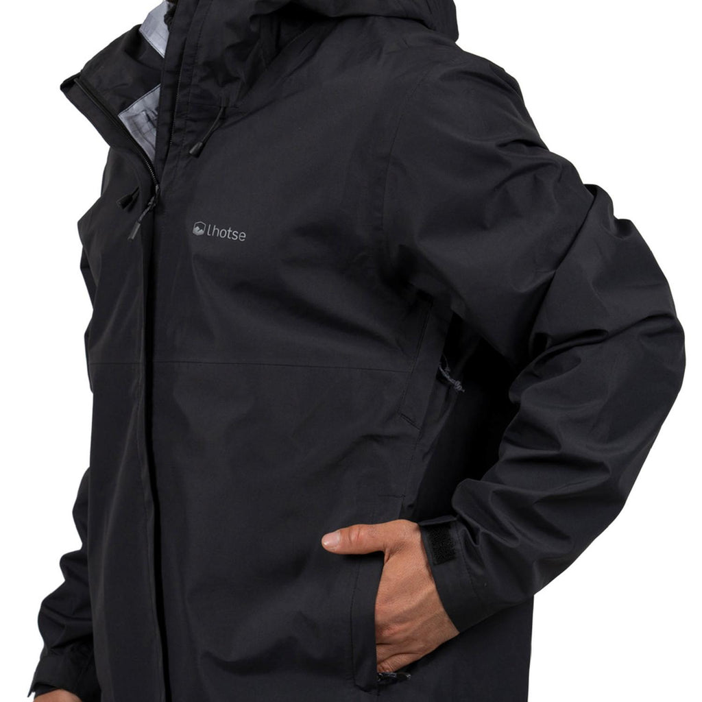 Cortaviento Impermeable Gorak Shep Hombre Lhotse color negro