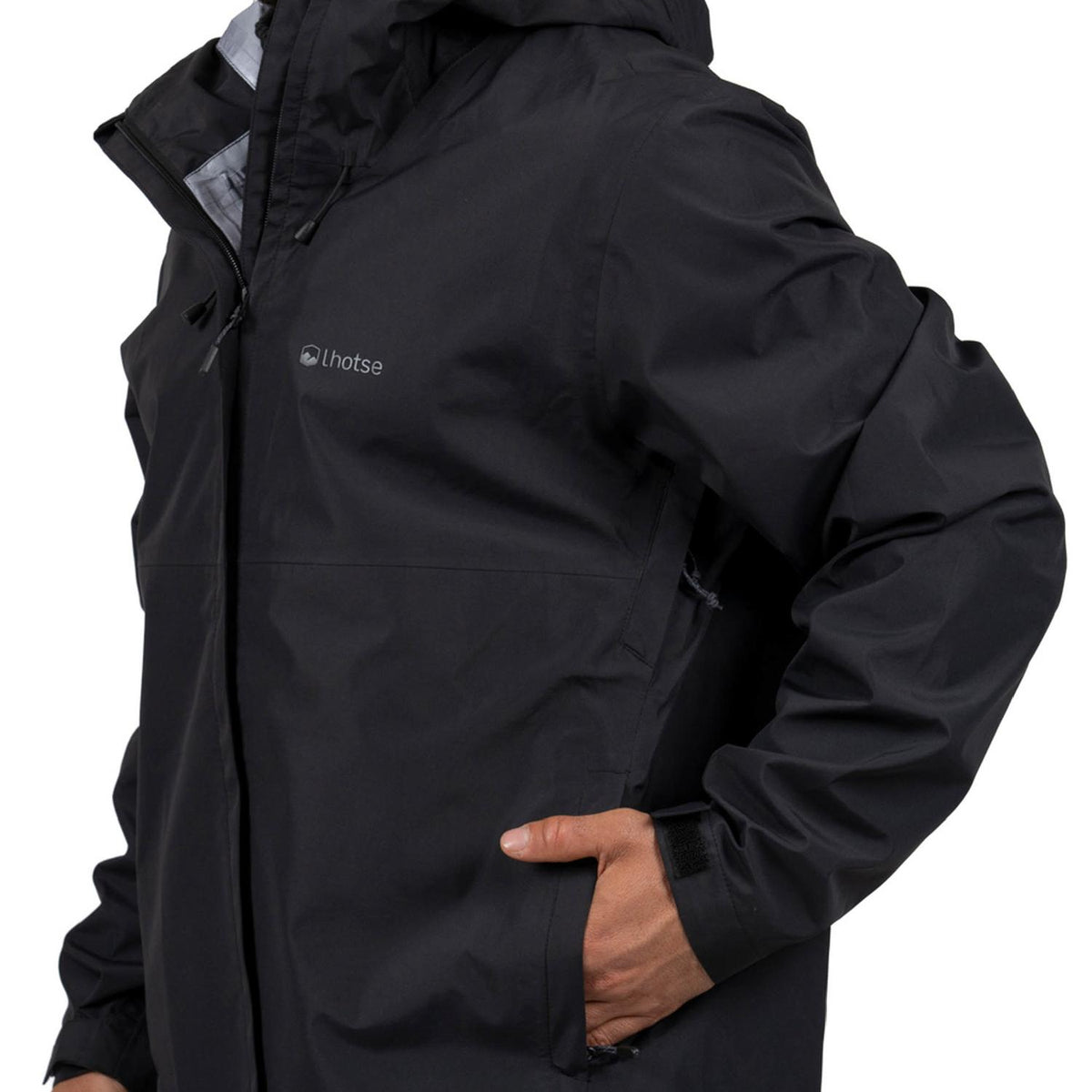 Cortaviento Impermeable Gorak Shep Hombre Lhotse color negro