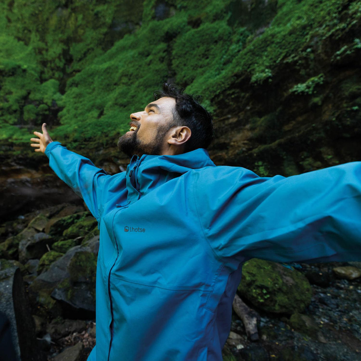 Cortaviento Impermeable Gorak Shep Hombre Lhotse color azul