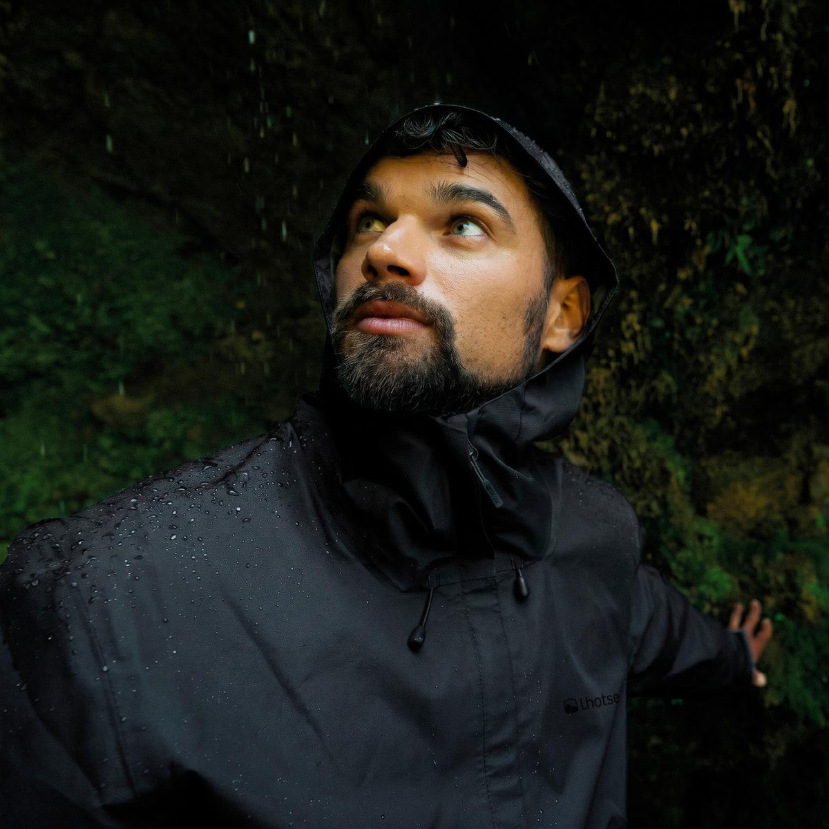 Cortaviento Impermeable Gorak Shep Hombre Lhotse color negro