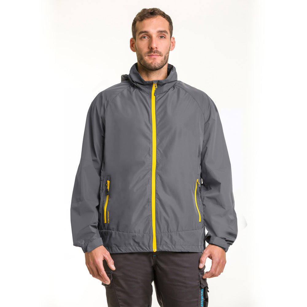 Cortaviento Vent Hardwork para hombre color gris carbón