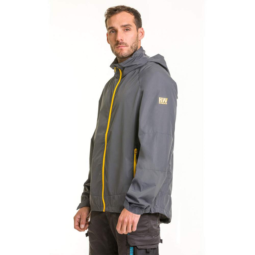 Cortaviento Vent Hardwork para hombre color gris carbón