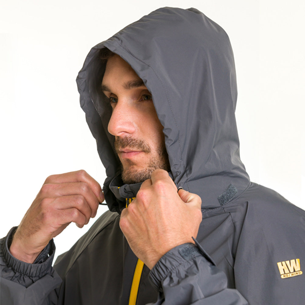 Cortaviento Vent Hardwork para hombre color gris carbón