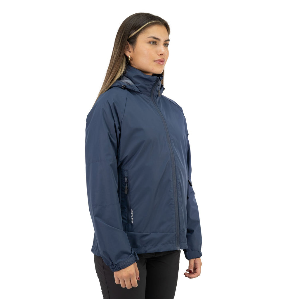 Cortaviento Vent Hardwork para mujer color azul profundo