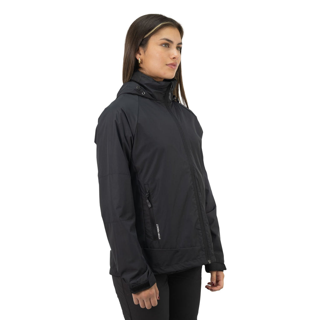 Cortaviento Vent Hardwork para mujer color negro
