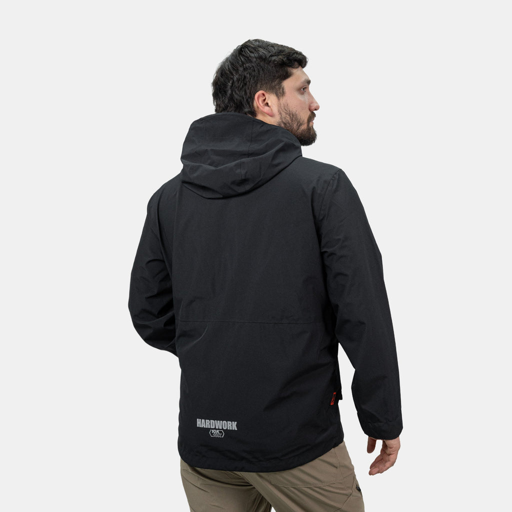 Hardshell Hawk Hardwork para hombre color negro – detalle de la prenda