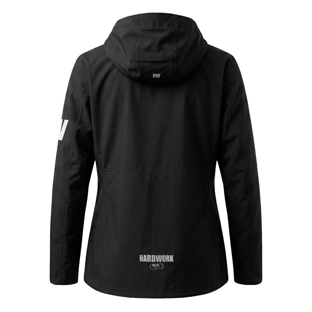 Hardshell Hawk Hardwork para mujer color negro – otro ángulo