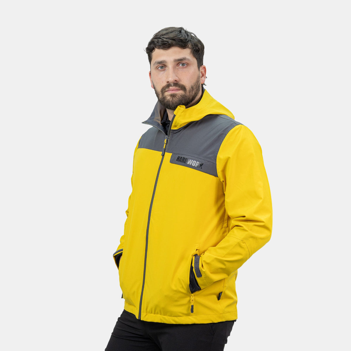 Hardshell Norway Hardwork para hombre color amarillo