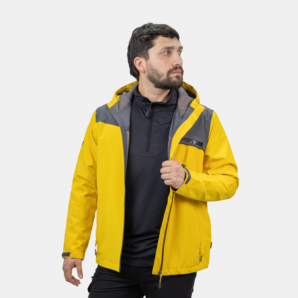 Hardshell Norway Hardwork para hombre color amarillo