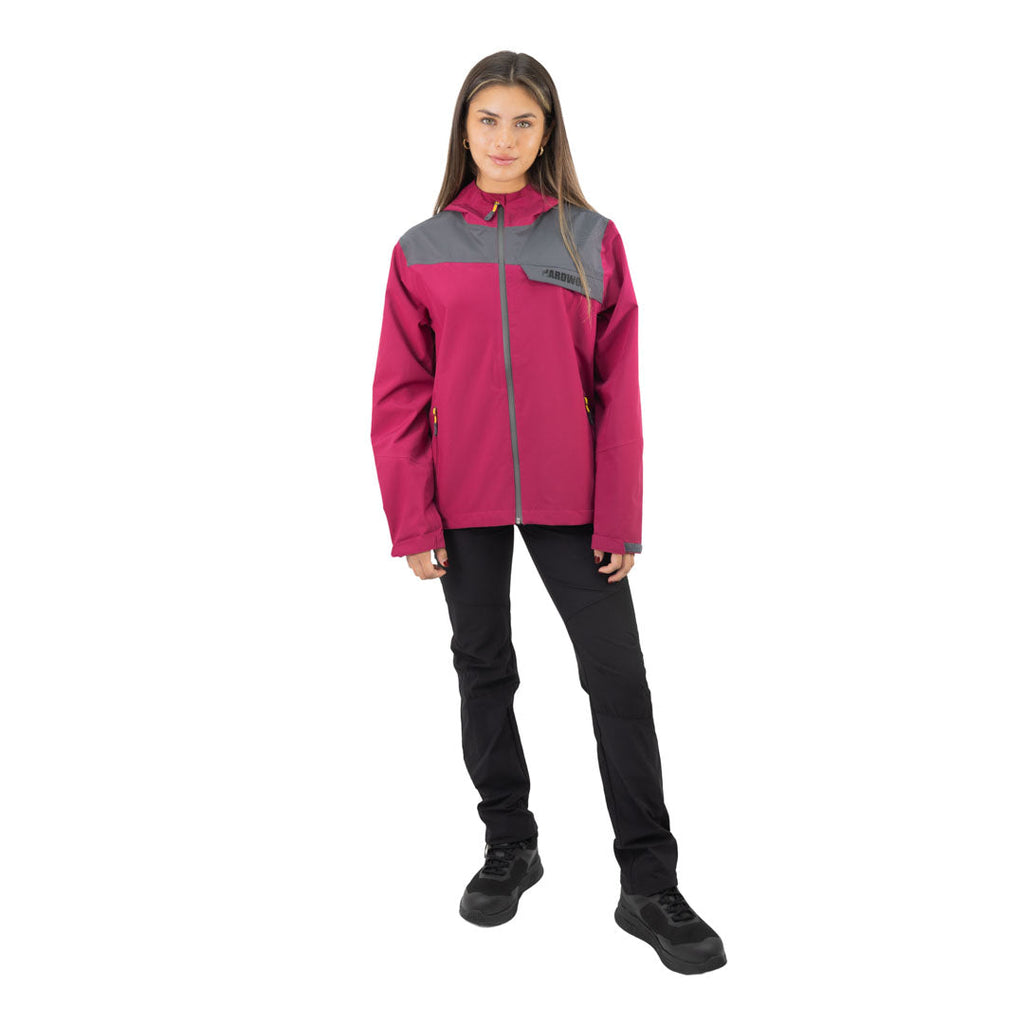 Hardshell Norway Hardwork para mujer color burdeo