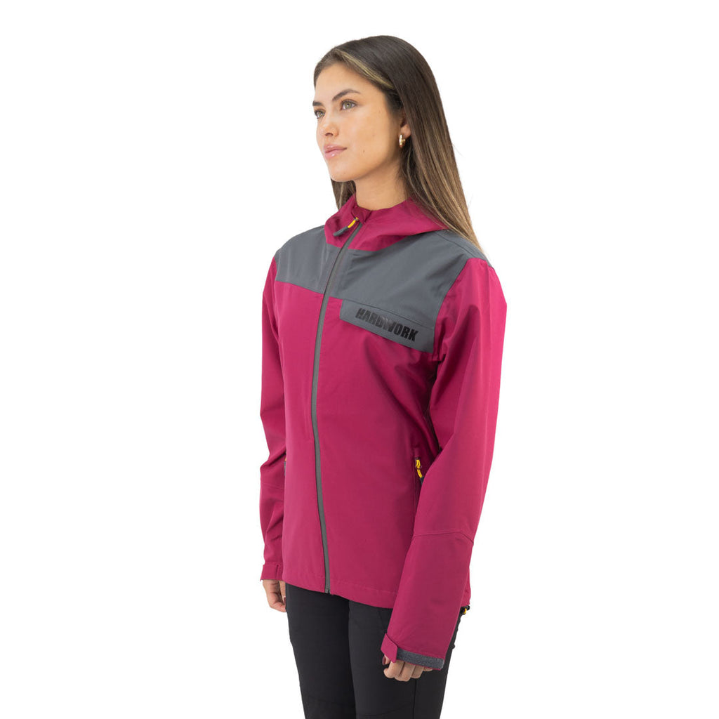 Hardshell Norway Hardwork para mujer color burdeo