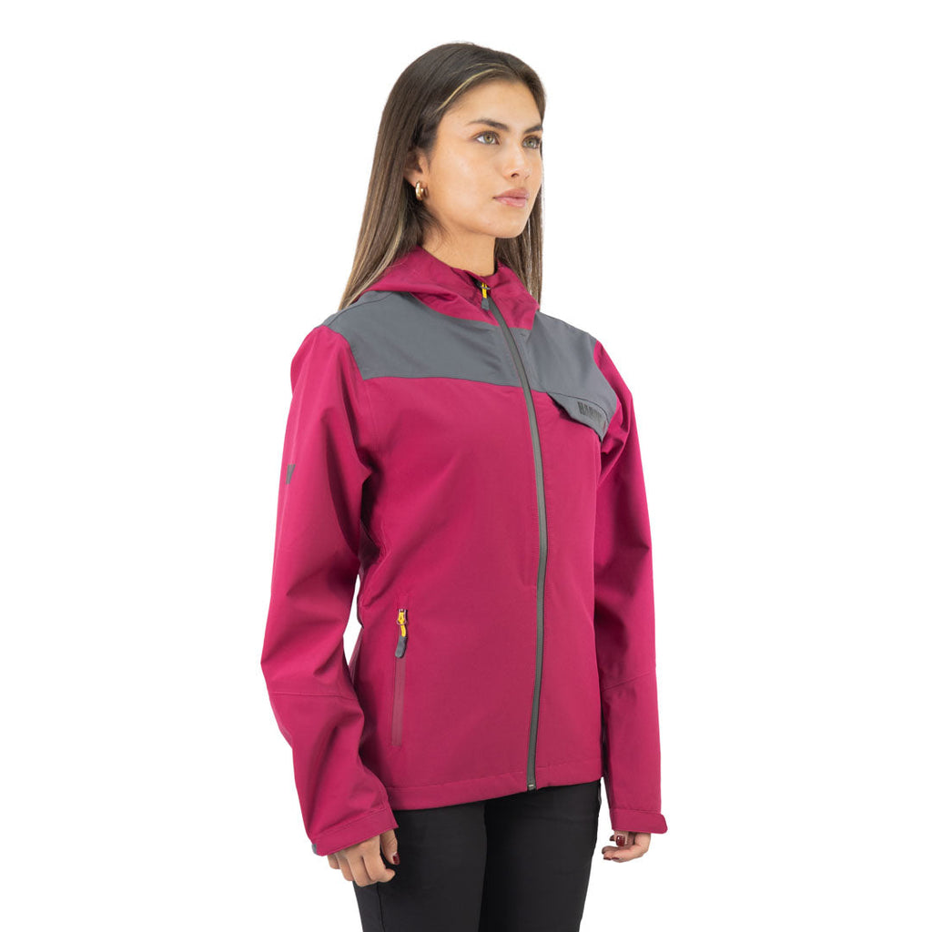 Hardshell Norway Hardwork para mujer color burdeo