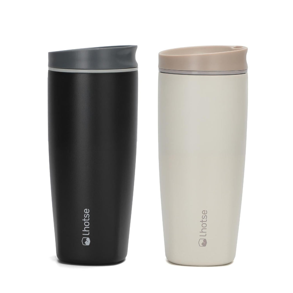 Pack 2 Vasos Térmicos Termicup 590 ml Negro y Beige