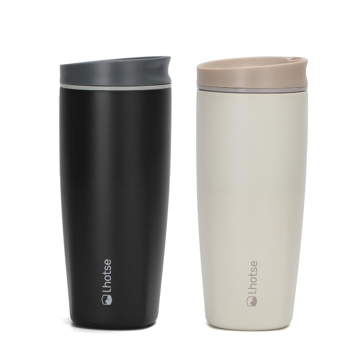Pack 2 Vasos Térmicos Termicup 590 ml Negro y Beige