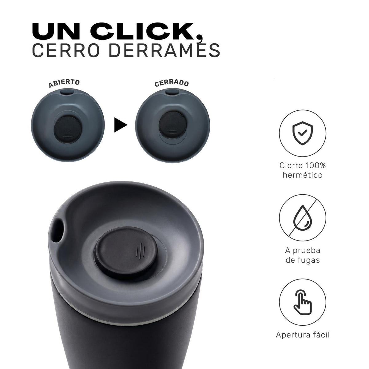 Pack 2 Vasos Térmicos Termicup 590 ml Negro y Beige