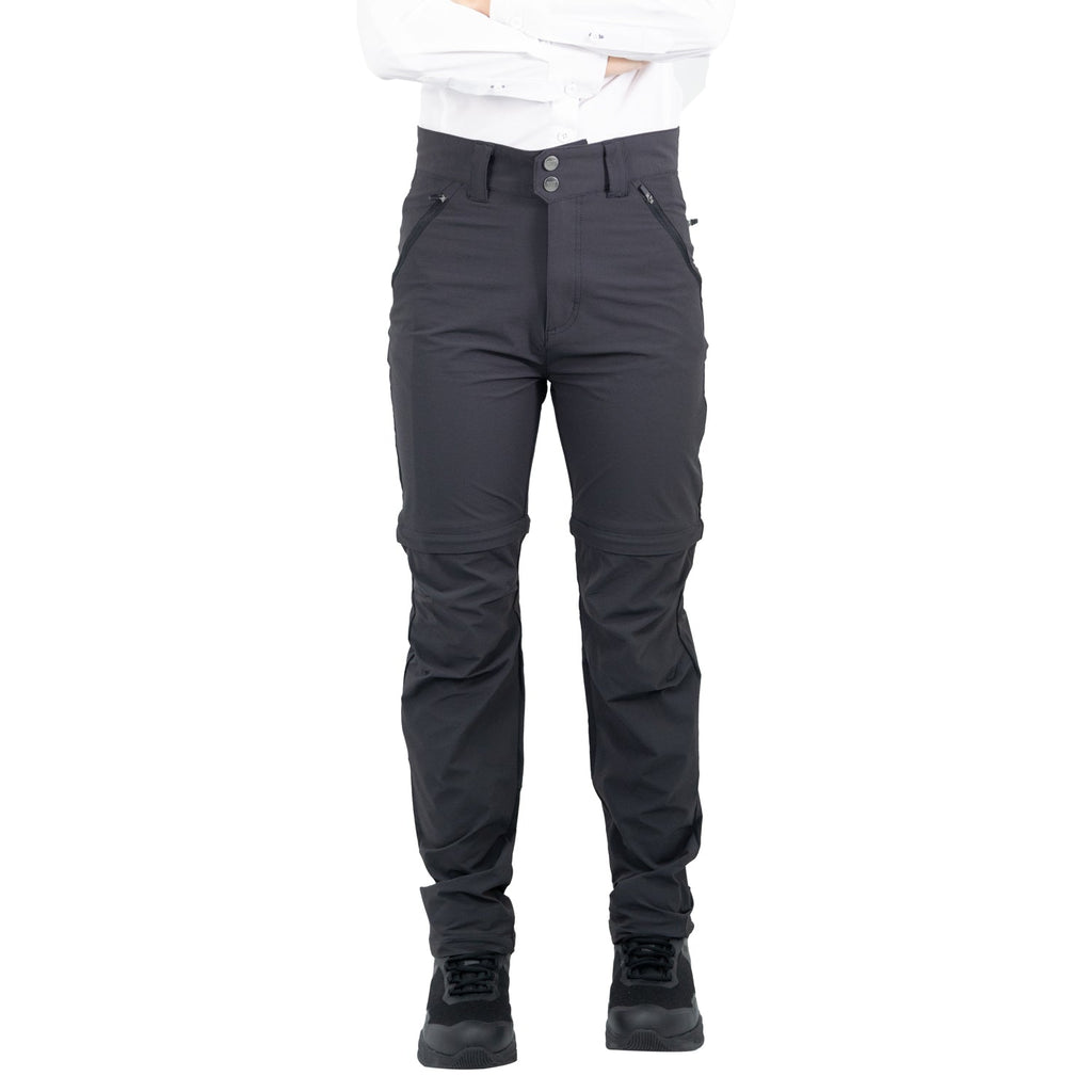 Pantalón desmontable Summit Hardwork para mujer color gris carbón