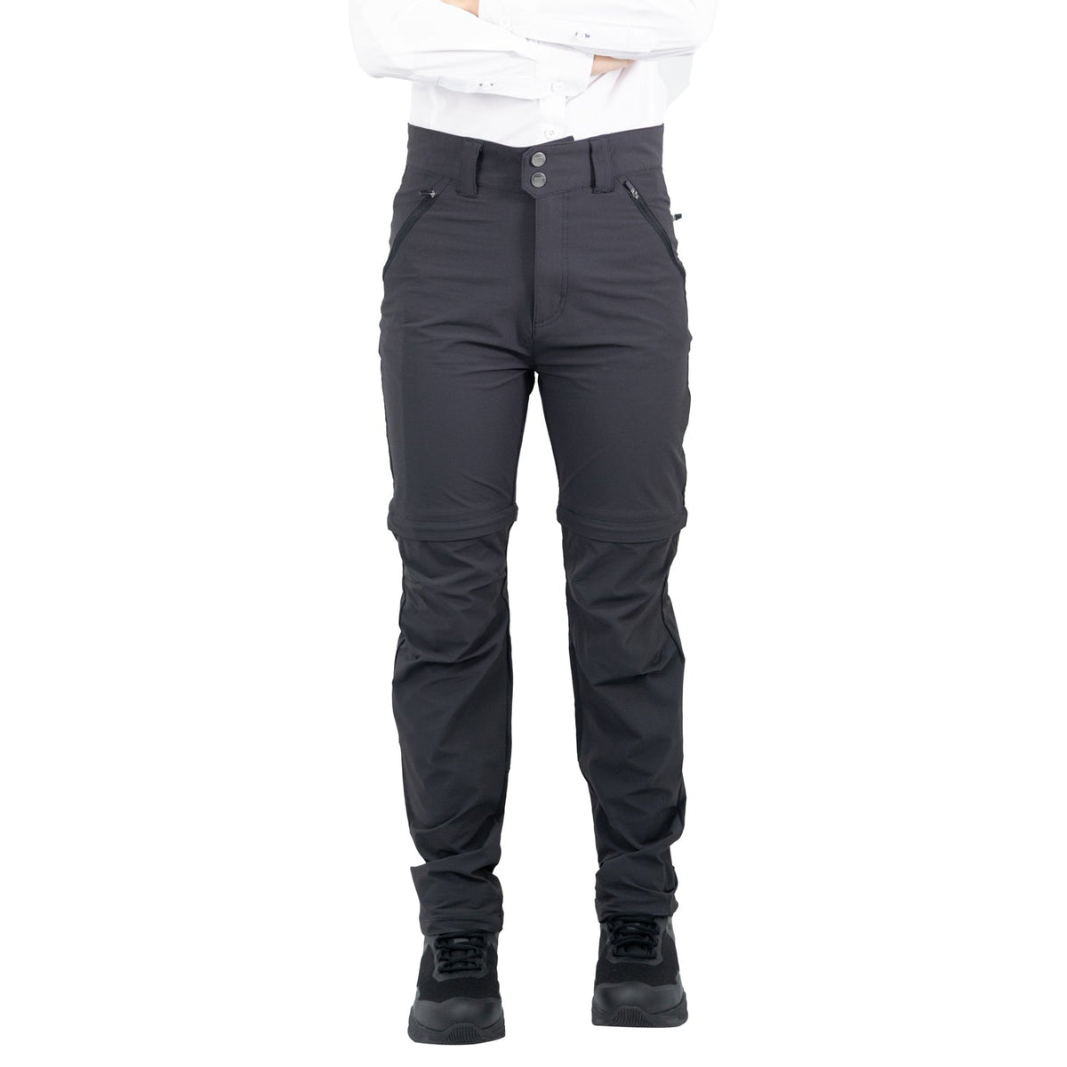 Pantalón desmontable Summit Hardwork para mujer color gris carbón