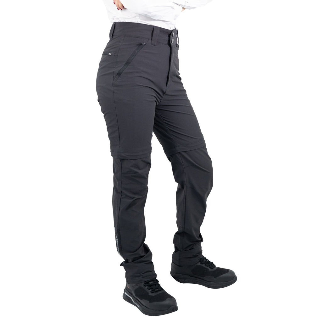 Pantalón desmontable Summit Hardwork para mujer color gris carbón