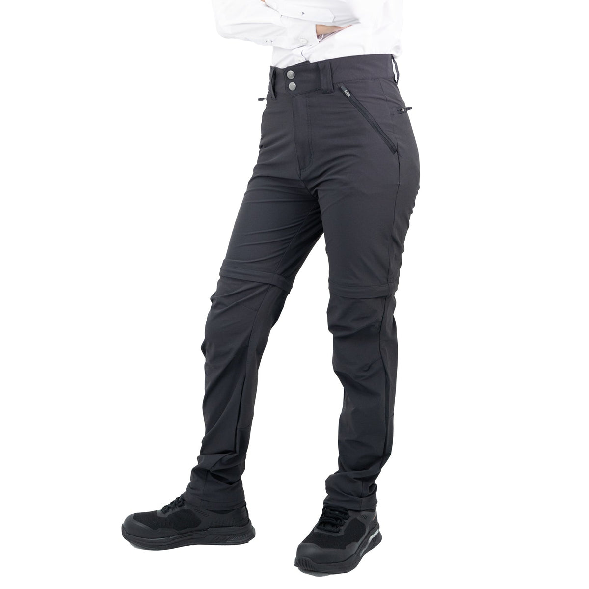 Pantalón desmontable Summit Hardwork para mujer color gris carbón