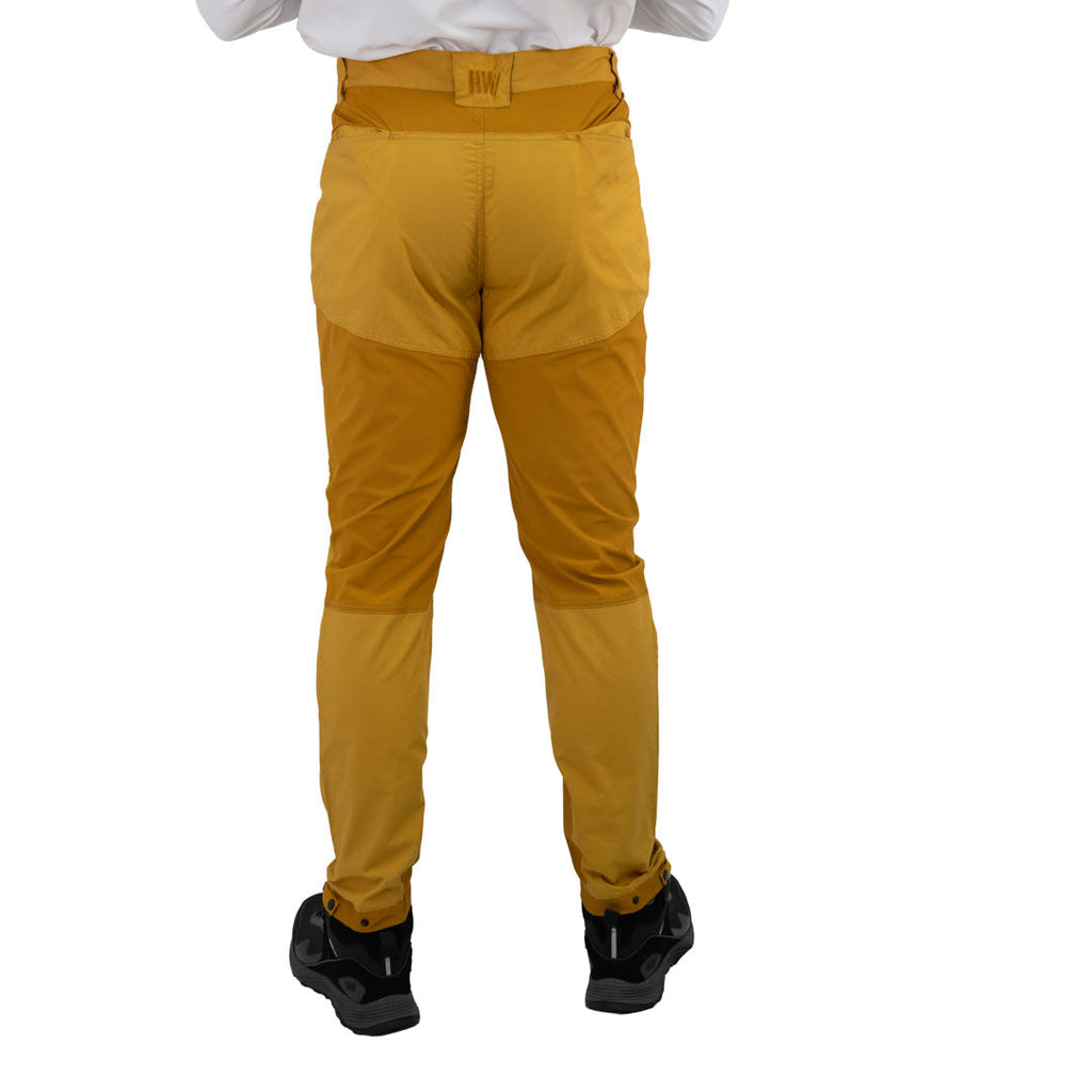 Pantalón outdoor Bryce Canyon Hardwork para hombre color mostaza – vista 4