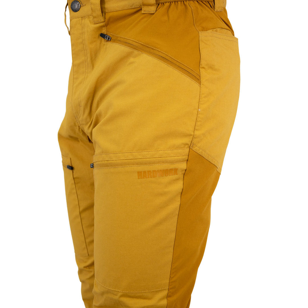 Pantalón outdoor Bryce Canyon Hardwork para hombre color mostaza – vista 5