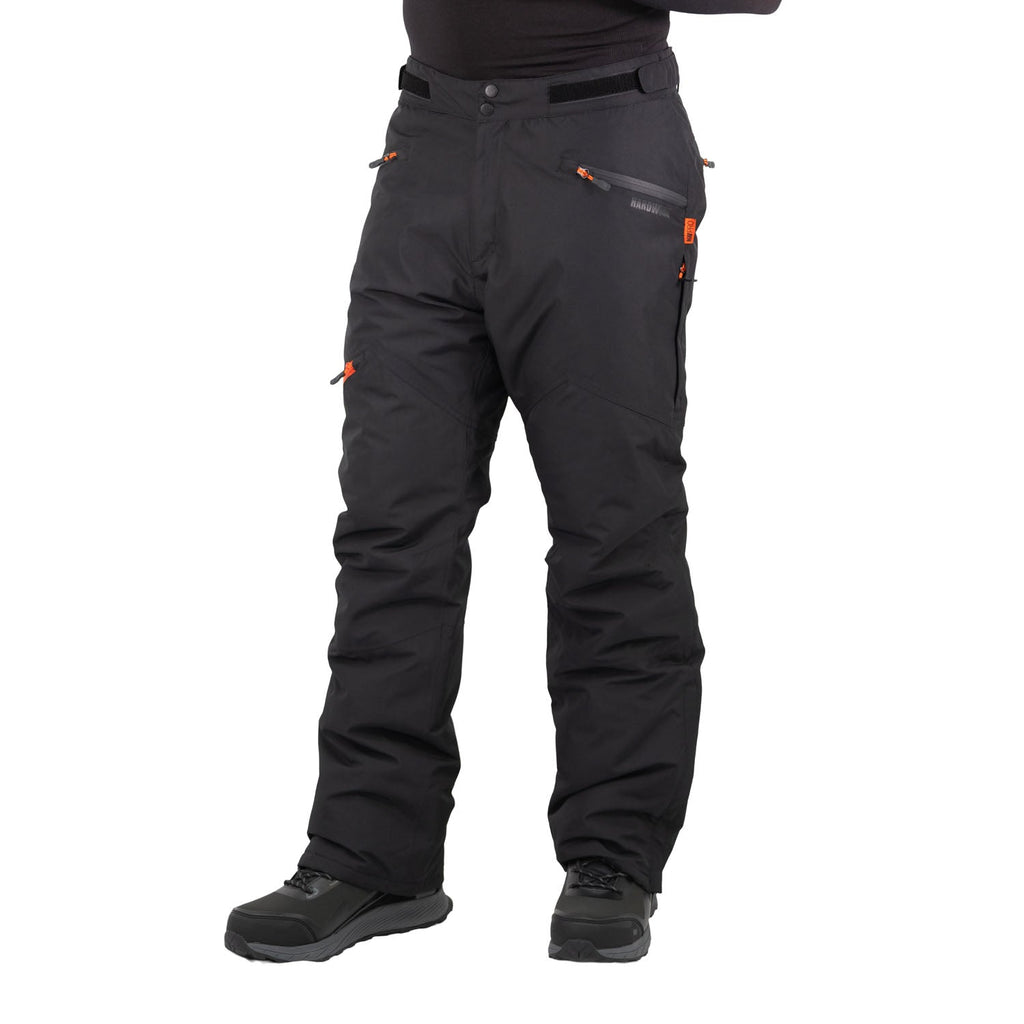 Pantalón térmico Iron Hardwork para hombre color negro – detalle de la prenda