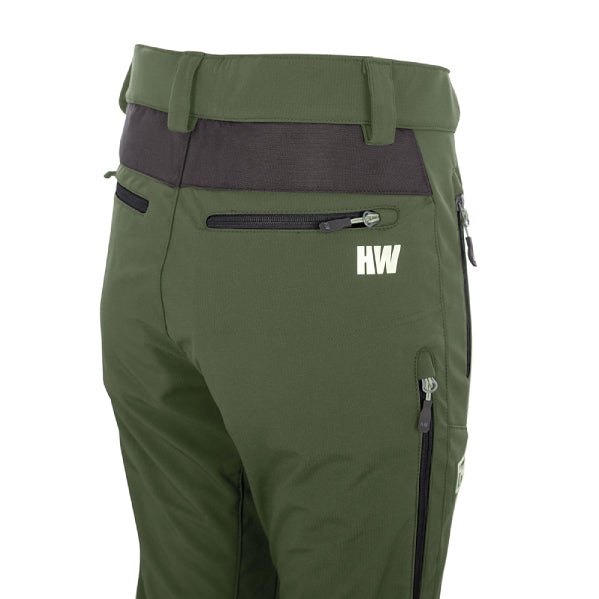 Pantalón térmico Wolverine Hardwork para mujer color verde oliva