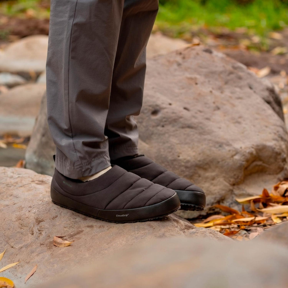 Pantufla Térmica Nimbus CloudGrip Lhotse color negro